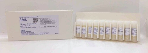 SRM 3668  冷凍人尿中的汞、高氯酸鹽和碘化物標準品