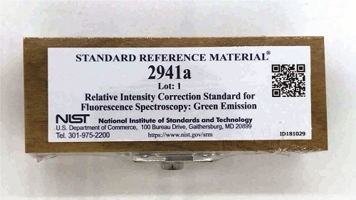SRM 2941a    熒光光譜相對強(qiáng)度校正標(biāo)準(zhǔn)：綠色發(fā)射