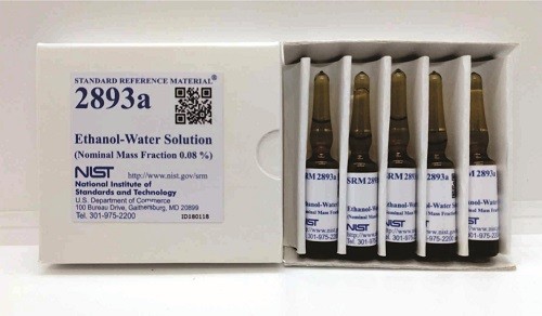 SRM 2893a  乙醇-水溶液標準品(名義質(zhì)量分數(shù)0.08%)