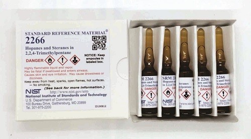 SRM 2266   2，2，4三甲基戊烷中的厚樸烷和甾烷標(biāo)準(zhǔn)品