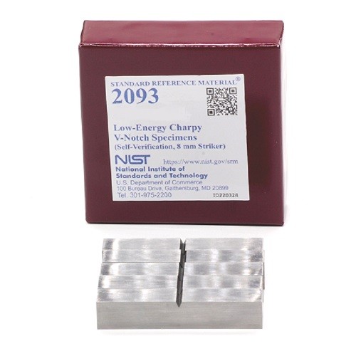 SRM 2093  低能量Charpy V-缺口樣本(自驗(yàn)證，8毫米射手)