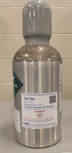 SRM 1674b 氮中二氧化碳(公稱(chēng)量-物質(zhì)分?jǐn)?shù)為7%mol/mol)