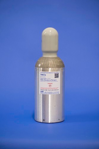 SRM 1661a  氮氣中的二氧化硫(公稱含量為500毫微升/摩爾)